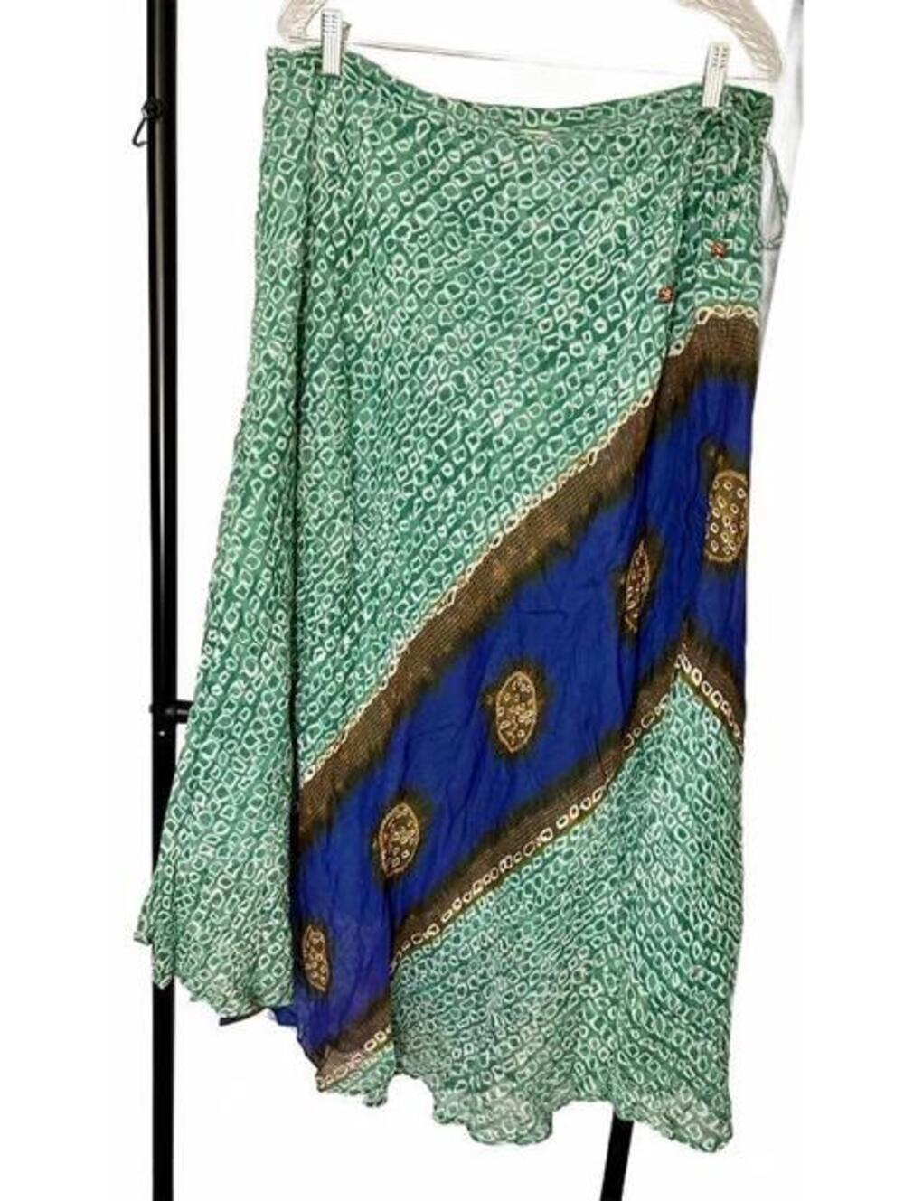 The Territory Ahead XL hippie cotton Maxi skirt boho chic Artsy boutique skirt